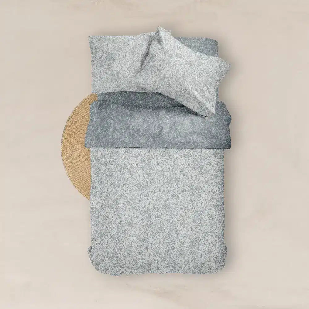 Παπλωματοθήκη Εμπριμέ Bloom Μονή από την εταιρεία Borea Home Textiles