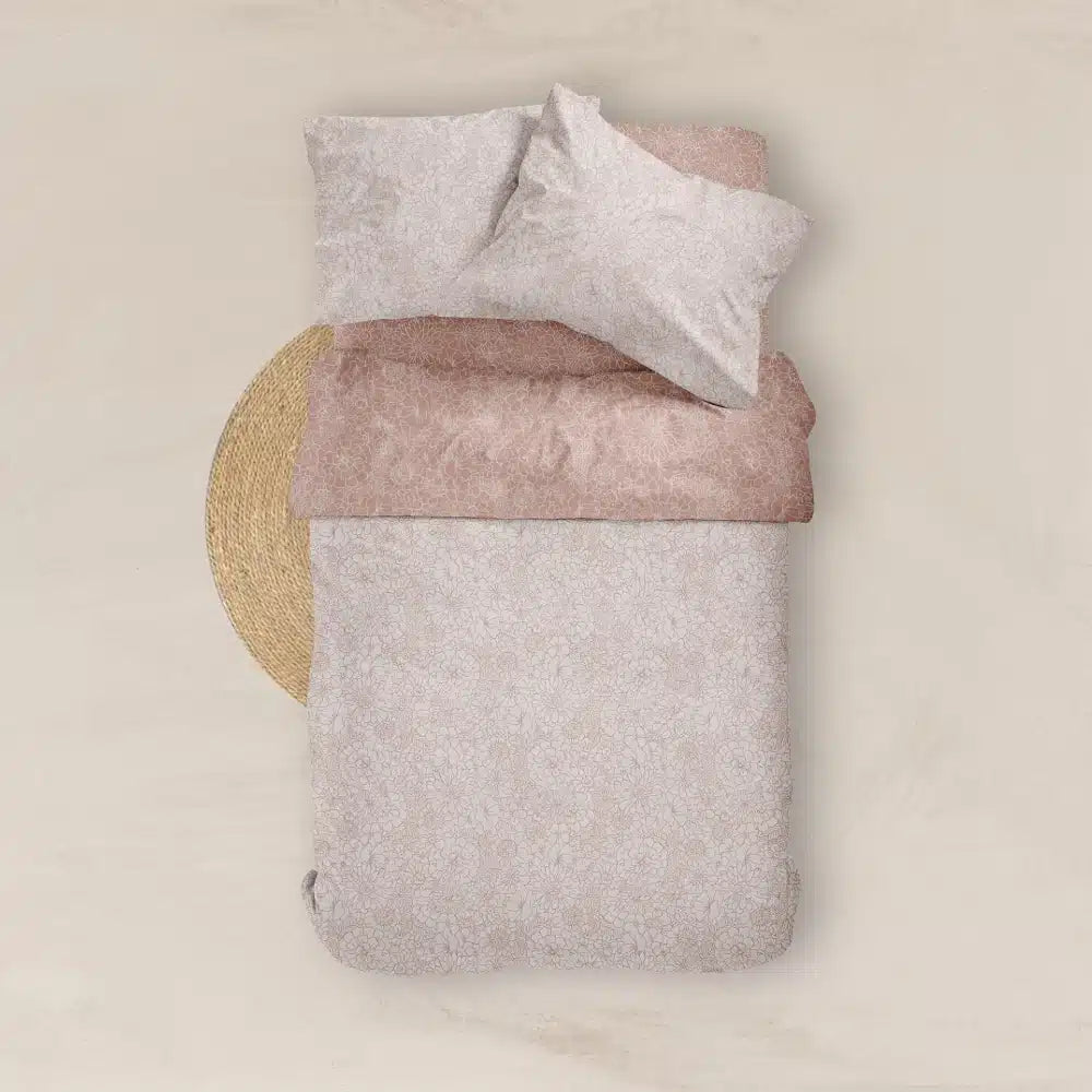 Παπλωματοθήκη Εμπριμέ Bloom Μονή από την εταιρεία Borea Home Textiles