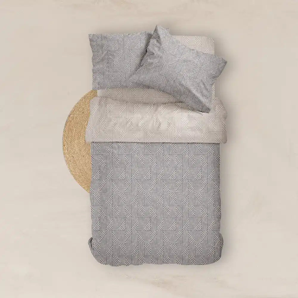 Παπλωματοθήκη Εμπριμέ Doric Υπέρδιπλη από την εταιρεία Borea Home Textiles