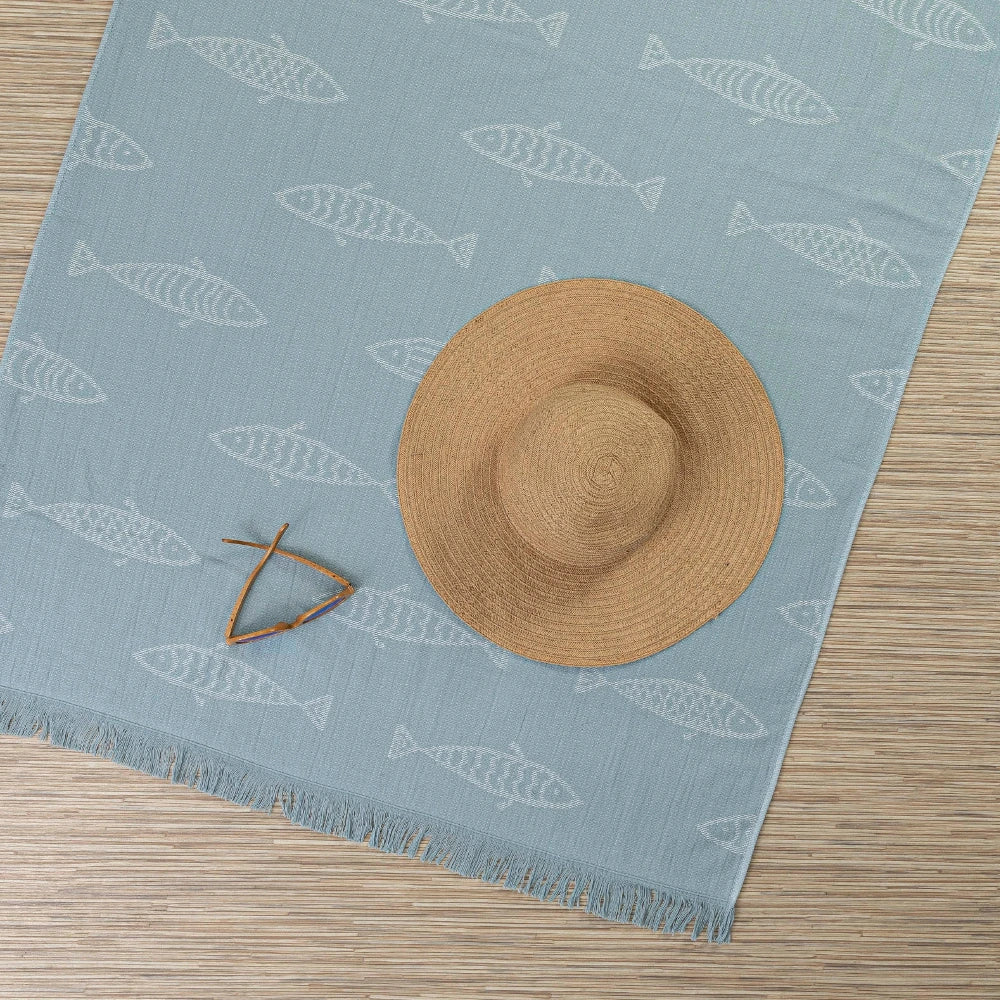 Πετσέτα Παρεό Κρόσσι Fishes από την εταιρεία Borea Home Textiles