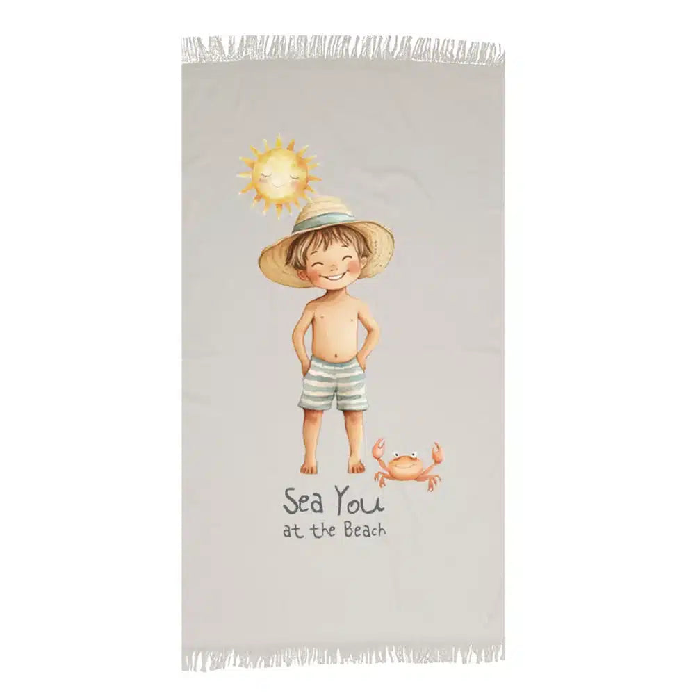 Πετσέτα Παρεό Sea You Boy από την εταιρεία Borea Home Textiles