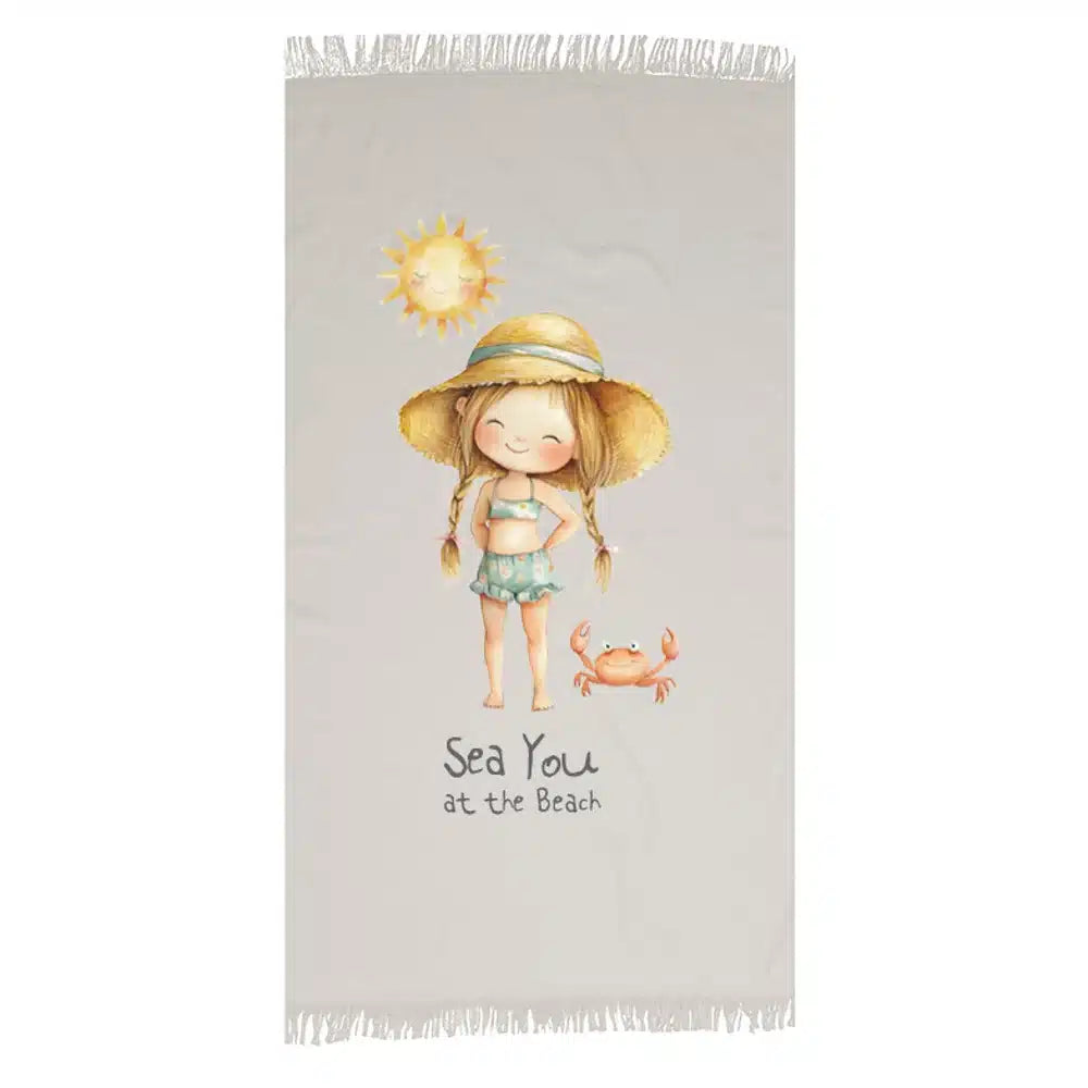 Πετσέτα Παρεό Sea You Girl από την εταιρεία Borea Home Textiles