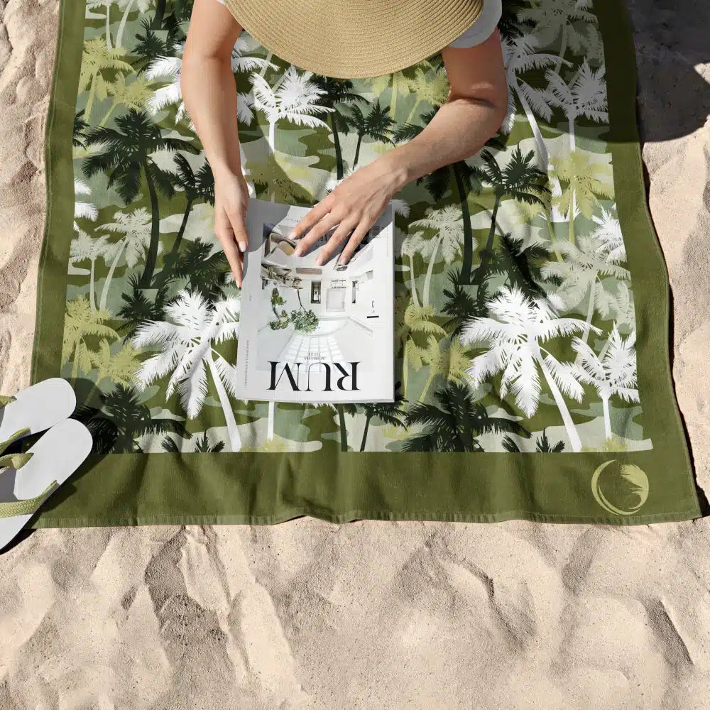 Πετσέτα Θαλάσσης Microfiber Quick Dry Palm Tree από την εταιρεία Borea Home Textiles