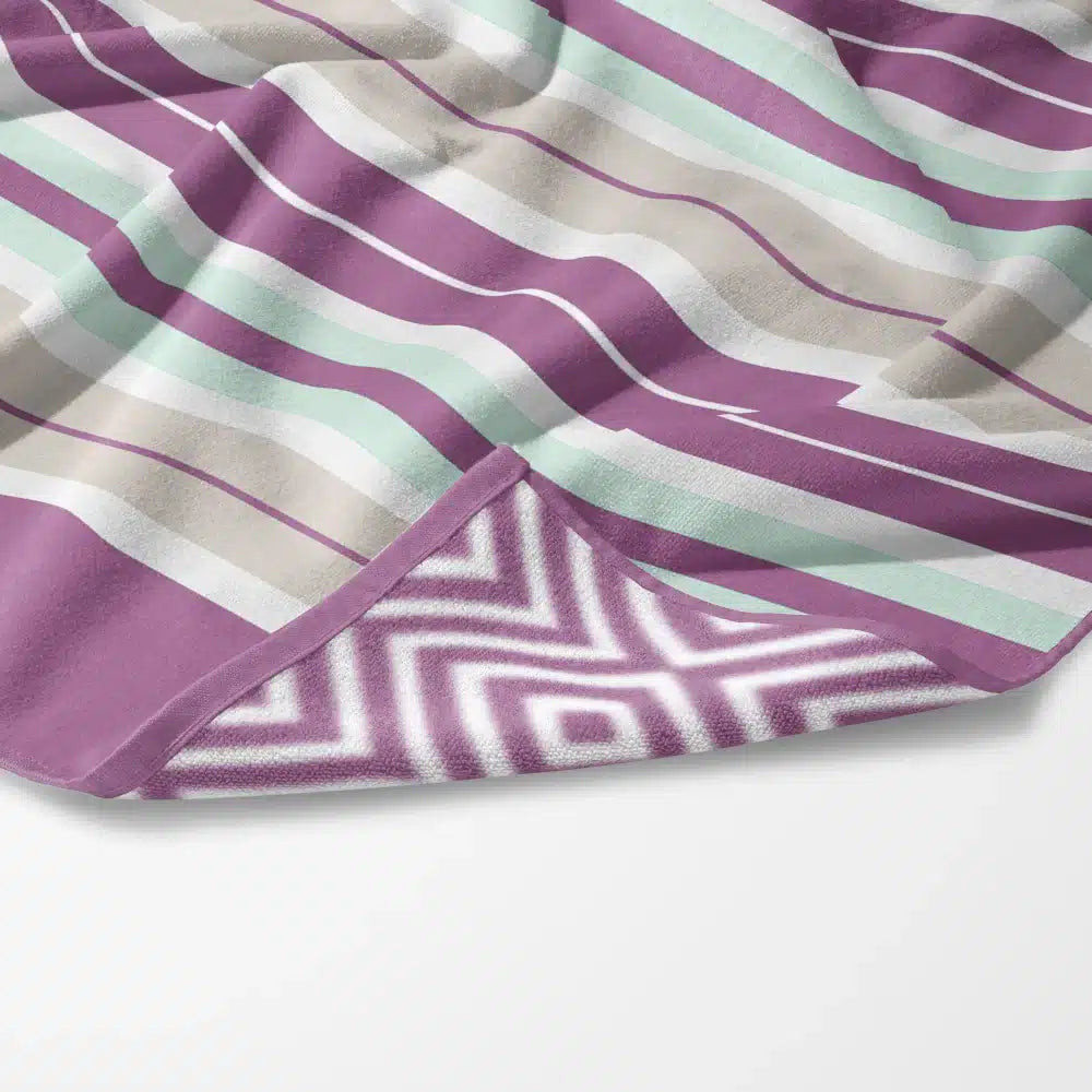 Πετσέτα Θαλάσσης Microfiber Quick Dry Stripes από την εταιρεία Borea Home Textiles