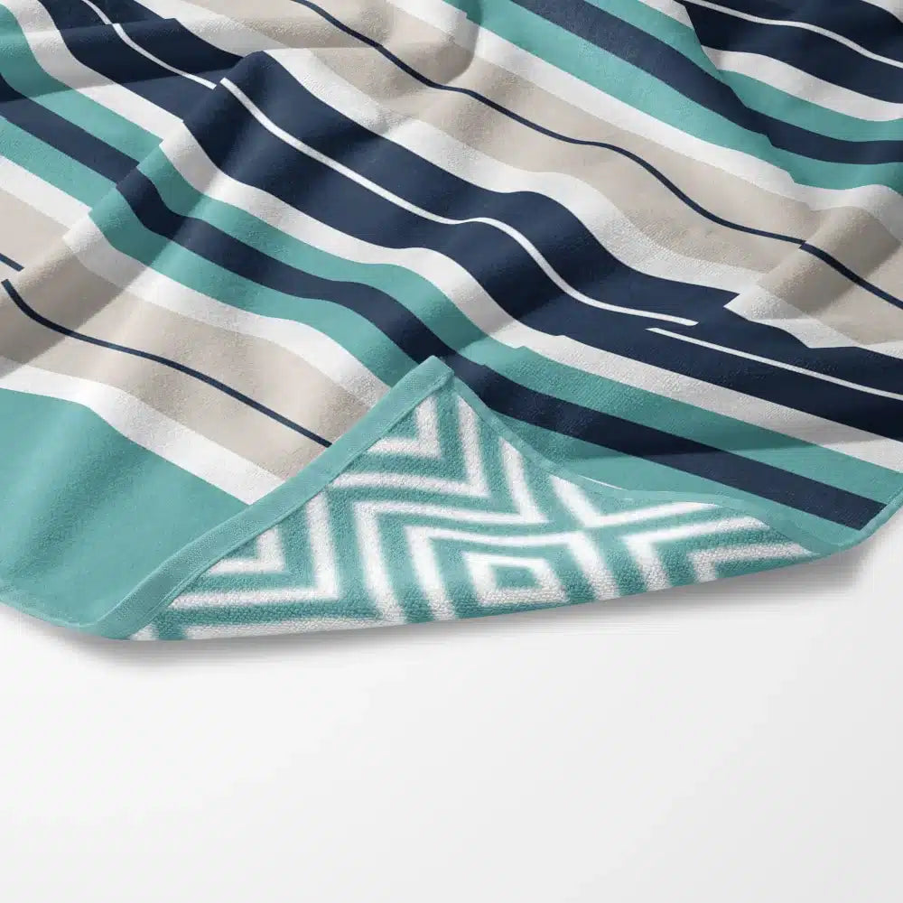 Πετσέτα Θαλάσσης Microfiber Quick Dry Stripes από την εταιρεία Borea Home Textiles
