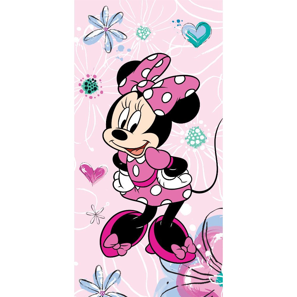 Πετσέτα Θαλάσσης Βαμβακερή Βελούδινη Minnie 320gsm από την εταιρεία Borea Home Textiles