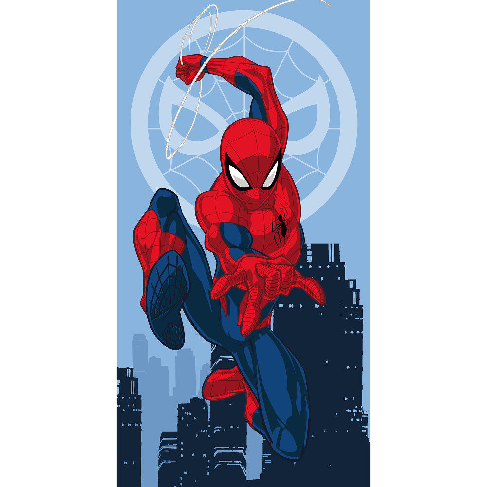 Πετσέτα Θαλάσσης Βαμβακερή Βελούδινη Spiderman 320gsm από την εταιρεία Borea Home Textiles