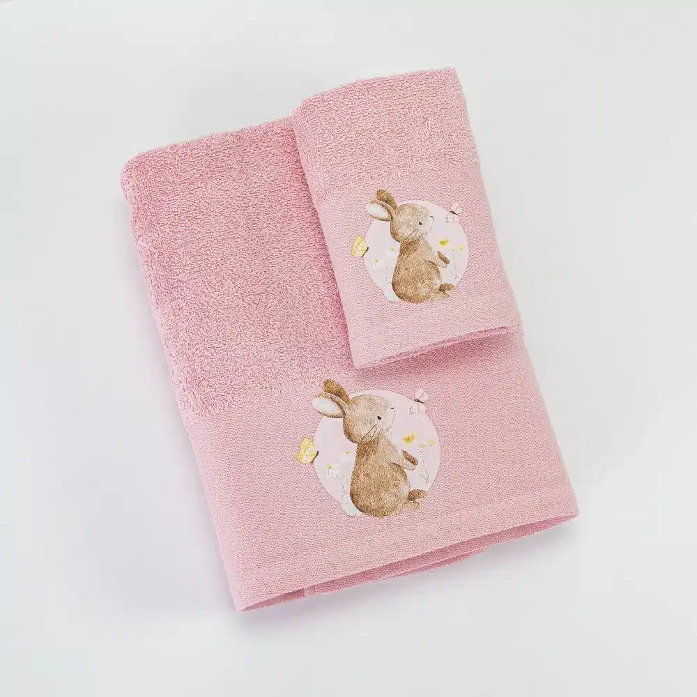 Πετσέτες Σετ 2ΤΜΧ Blush Ροζ από την εταιρεία Borea Home Textiles