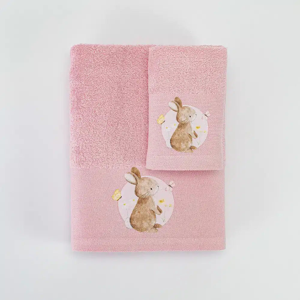Πετσέτες Σετ 2ΤΜΧ Blush Ροζ από την εταιρεία Borea Home Textiles
