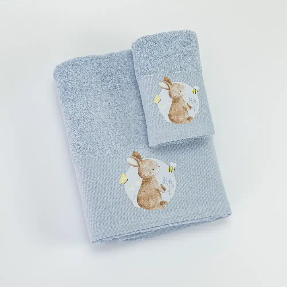 Πετσέτες Σετ 2ΤΜΧ Blush Σιέλ από την εταιρεία Borea Home Textiles