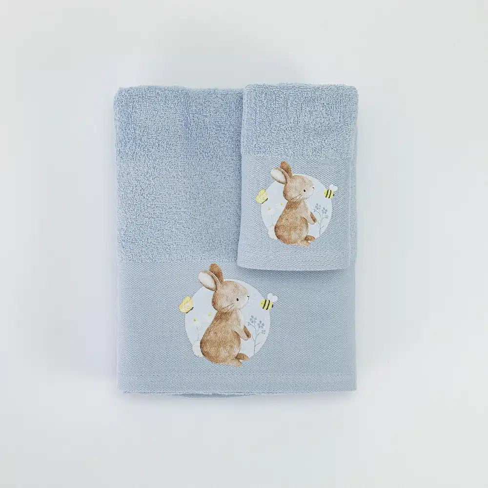 Πετσέτες Σετ 2ΤΜΧ Blush Σιέλ από την εταιρεία Borea Home Textiles