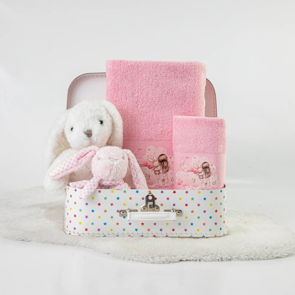 Πετσέτες Σετ 2ΤΜΧ Goodnight Ροζ από την εταιρεία Borea Home Textiles