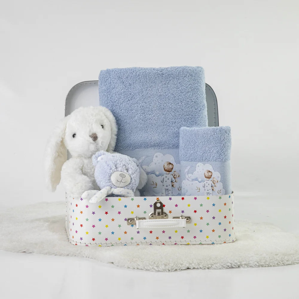 Πετσέτες Σετ 2ΤΜΧ Goodnight Σιέλ από την εταιρεία Borea Home Textiles