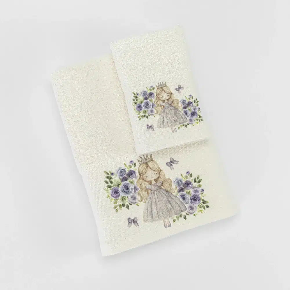 Πετσέτες Σετ 2ΤΜΧ Lily Εκρού από την εταιρεία Borea Home Textiles