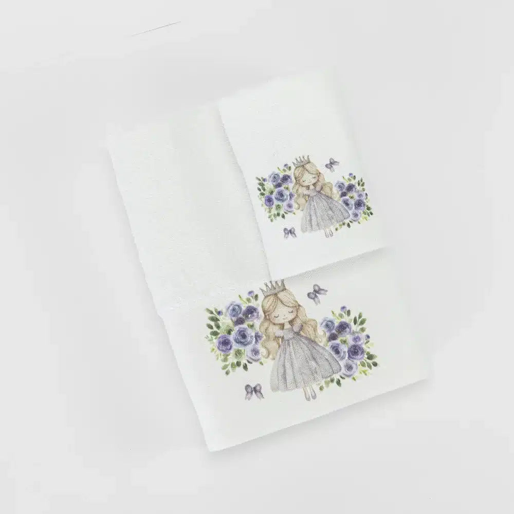 Πετσέτες Σετ 2ΤΜΧ Lily Λευκό από την εταιρεία Borea Home Textiles