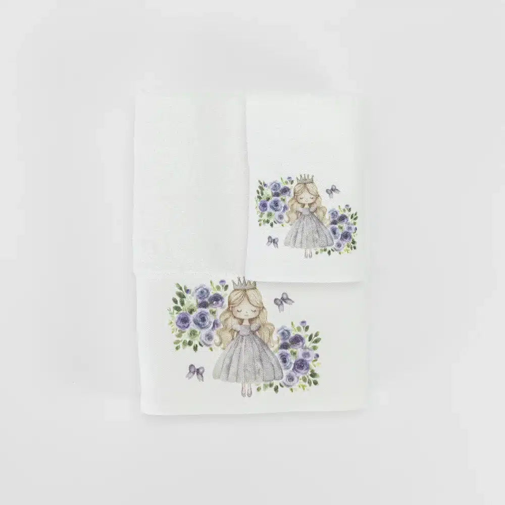 Πετσέτες Σετ 2ΤΜΧ Lily Λευκό από την εταιρεία Borea Home Textiles