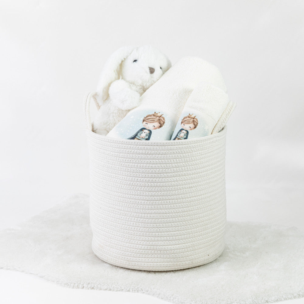 Πετσέτες Σετ 2ΤΜΧ Little King Εκρού από την εταιρεία Borea Home Textiles