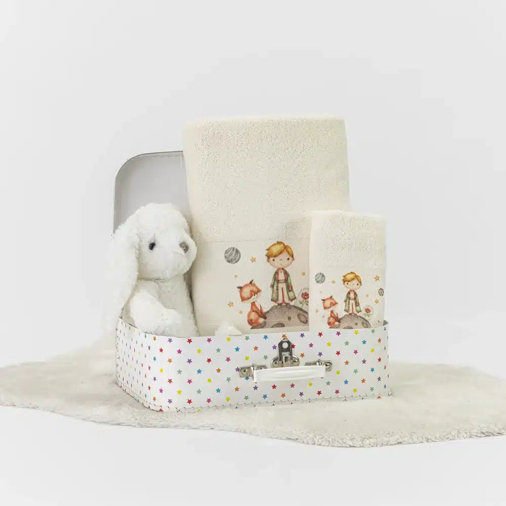 Πετσέτες Σετ 2ΤΜΧ Little Prince Εκρού από την εταιρεία Borea Home Textiles