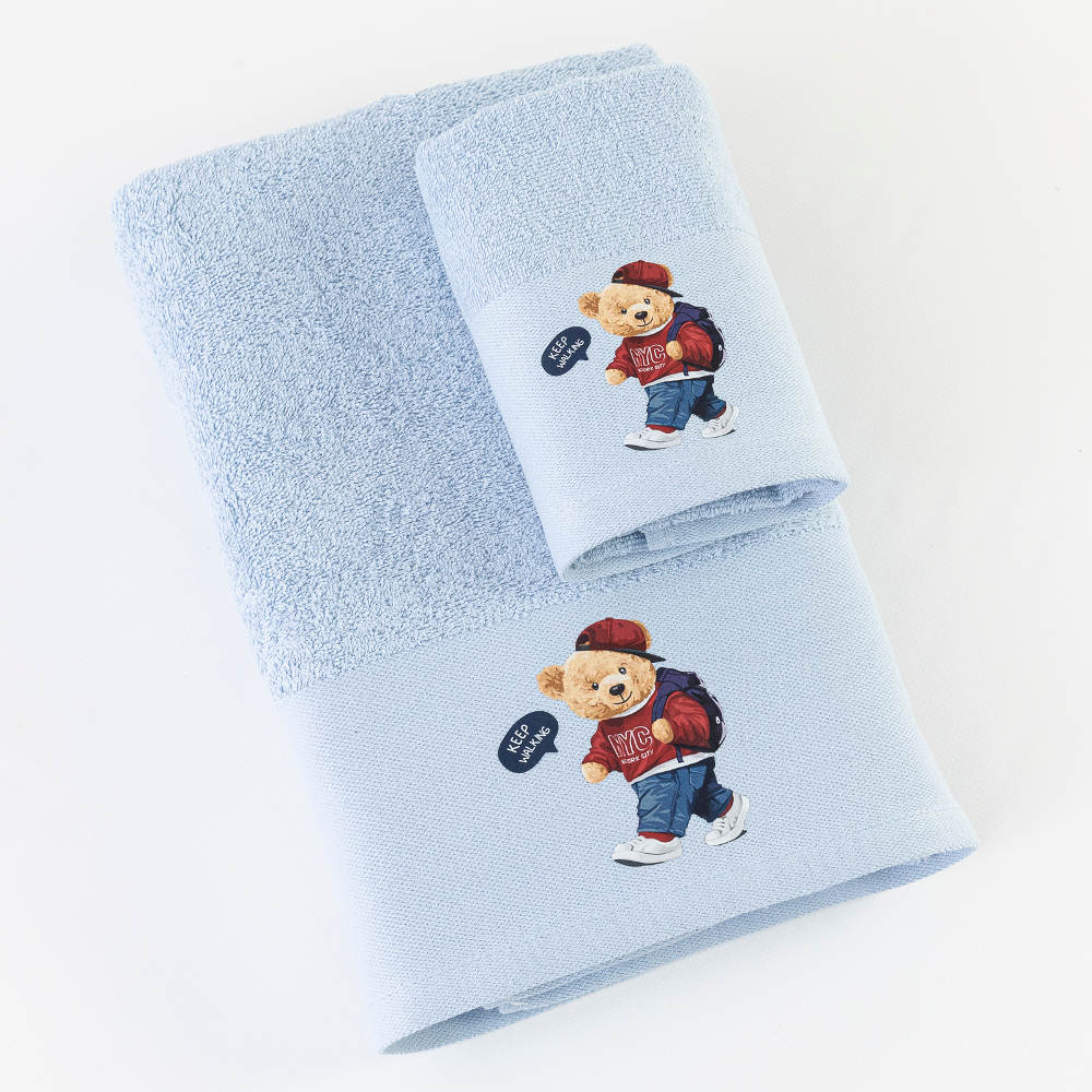 Πετσέτες Σετ 2ΤΜΧ New York από την εταιρεία Borea Home Textiles