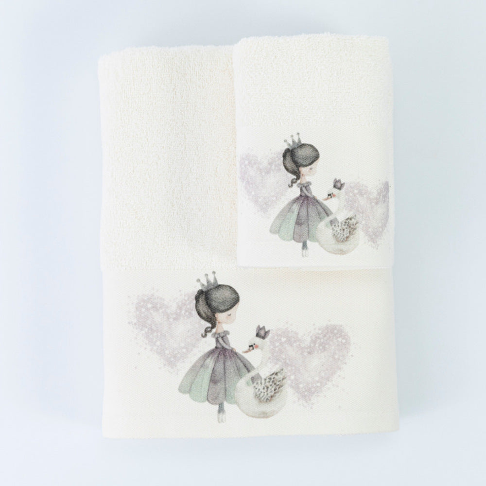 Πετσέτες Σετ 2ΤΜΧ Odette Εκρού από την εταιρεία Borea Home Textiles