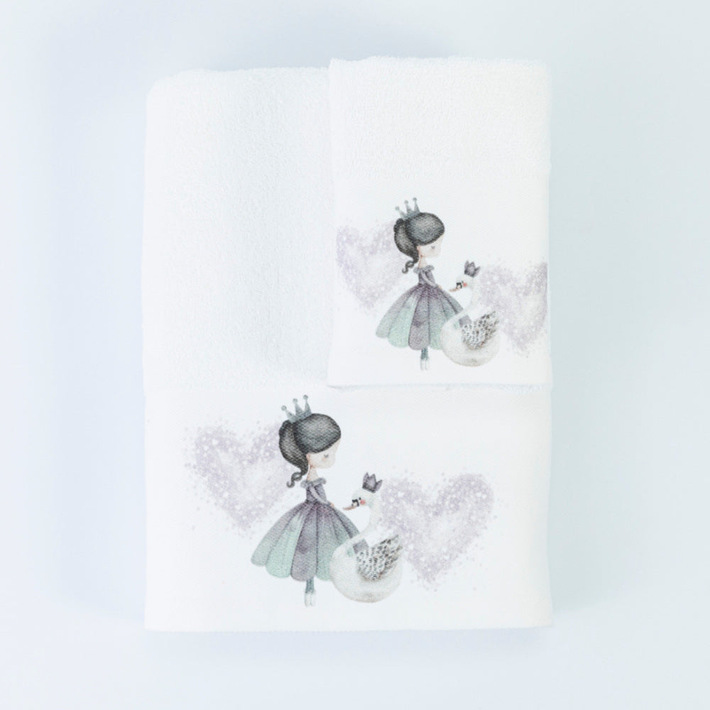 Πετσέτες Σετ 2ΤΜΧ Odette Λευκό από την εταιρεία Borea Home Textiles