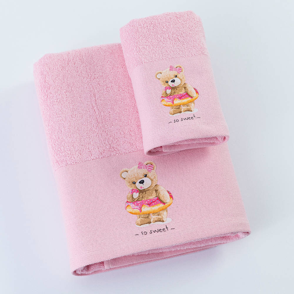 Πετσέτες Σετ 2ΤΜΧ So Sweet από την εταιρεία Borea Home Textiles