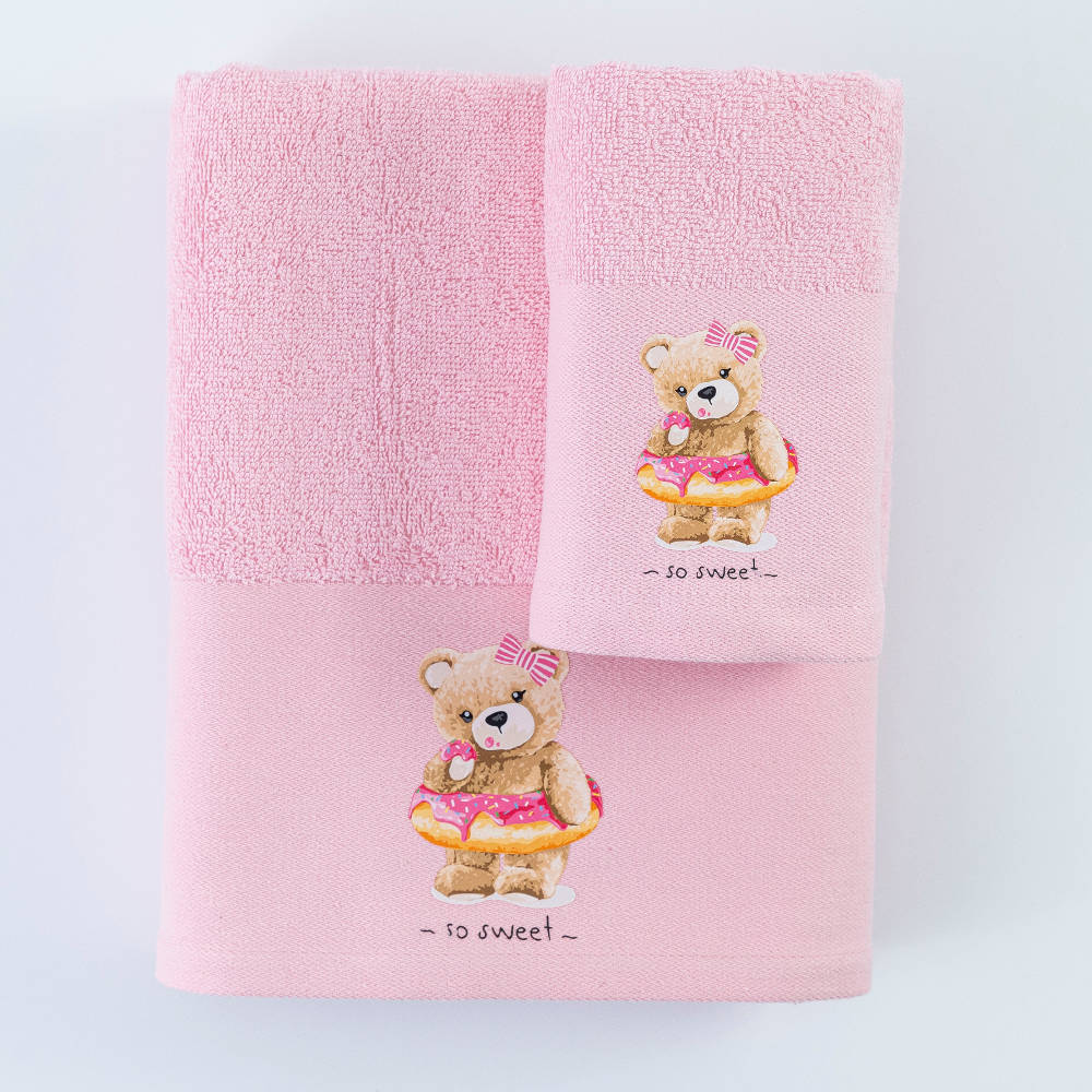 Πετσέτες Σετ 2ΤΜΧ So Sweet από την εταιρεία Borea Home Textiles