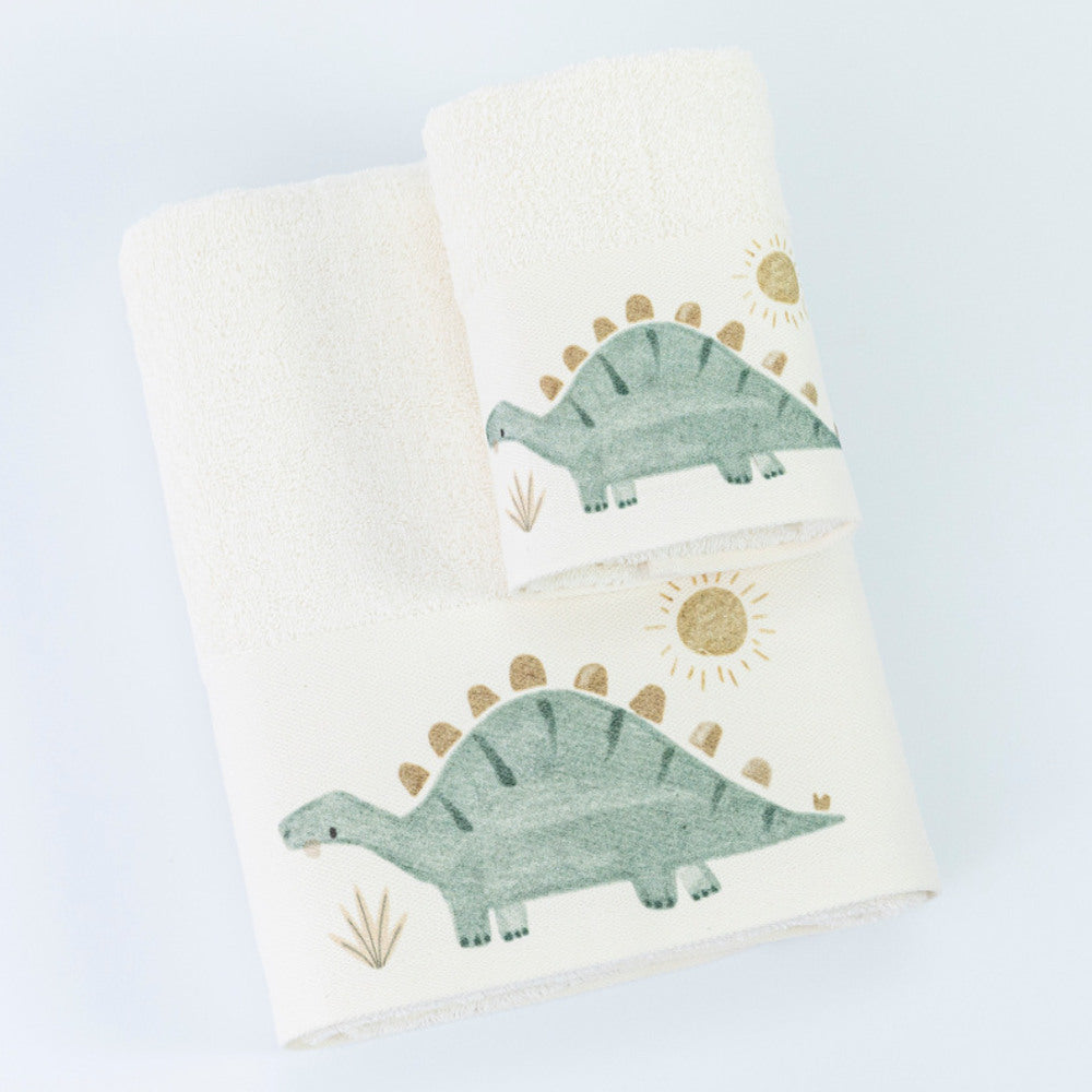 Πετσέτες Σετ 2ΤΜΧ Stompy Εκρού από την εταιρεία Borea Home Textiles