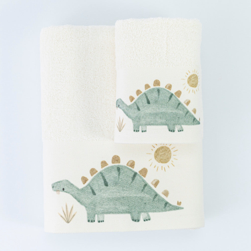 Πετσέτες Σετ 2ΤΜΧ Stompy Εκρού από την εταιρεία Borea Home Textiles