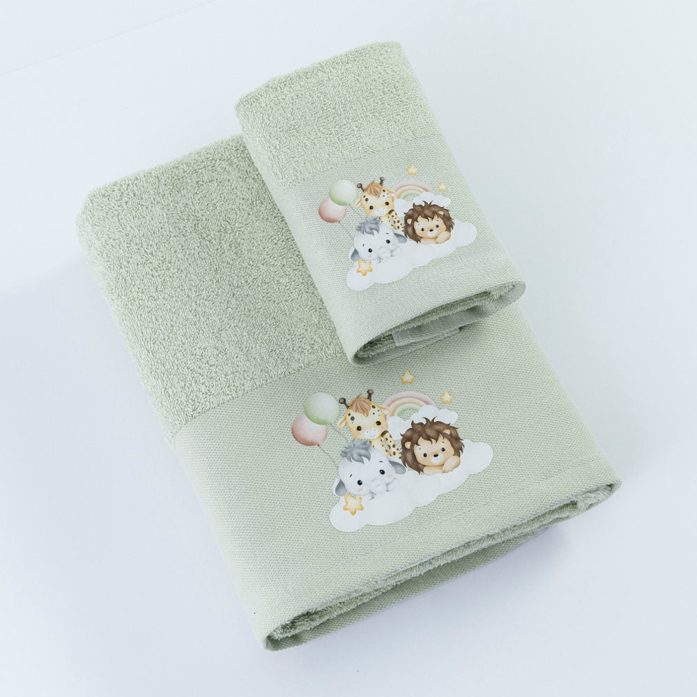 Πετσέτες Σετ 2ΤΜΧ Zoo από την εταιρεία Borea Home Textiles