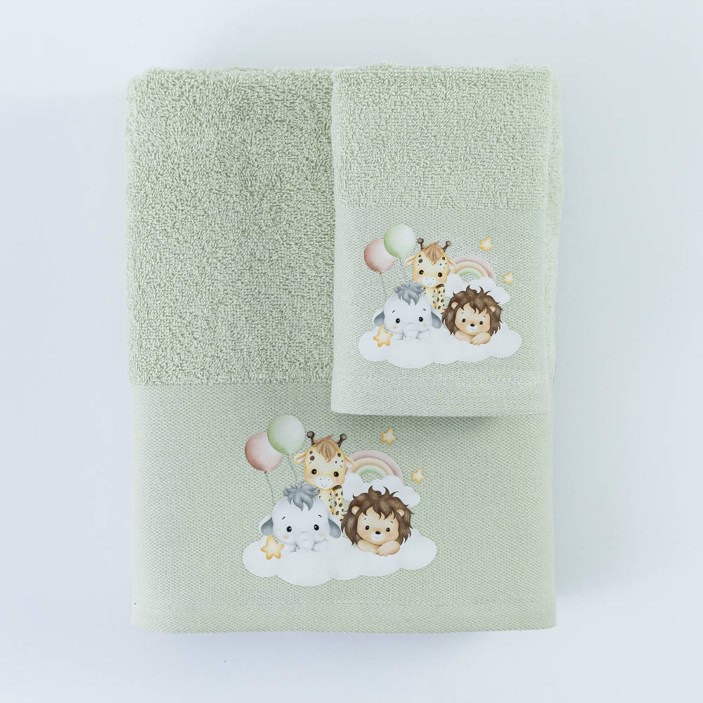 Πετσέτες Σετ 2ΤΜΧ Zoo από την εταιρεία Borea Home Textiles