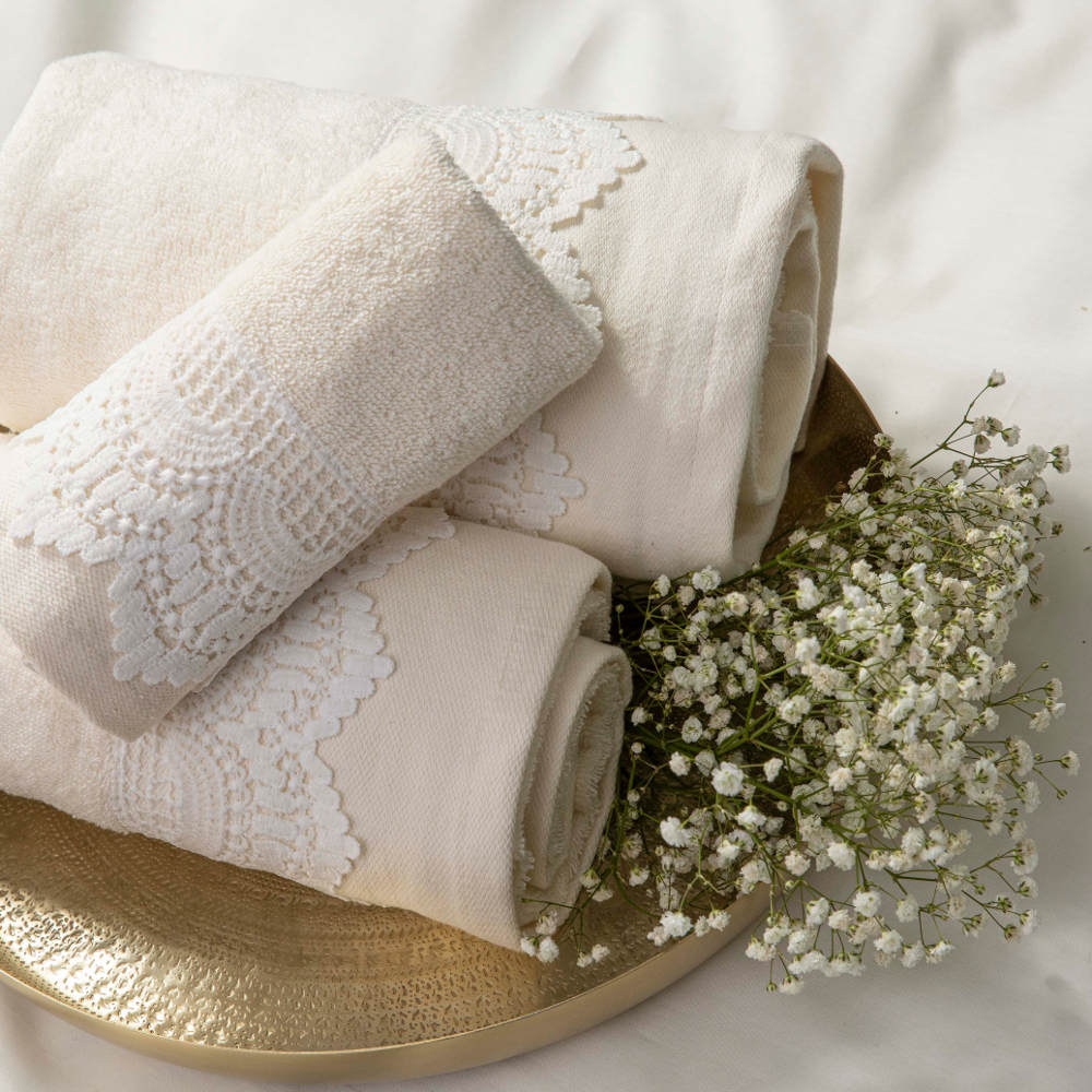Πετσέτες Σετ 3ΤΜΧ Arabesk από την εταιρεία Borea Home Textiles