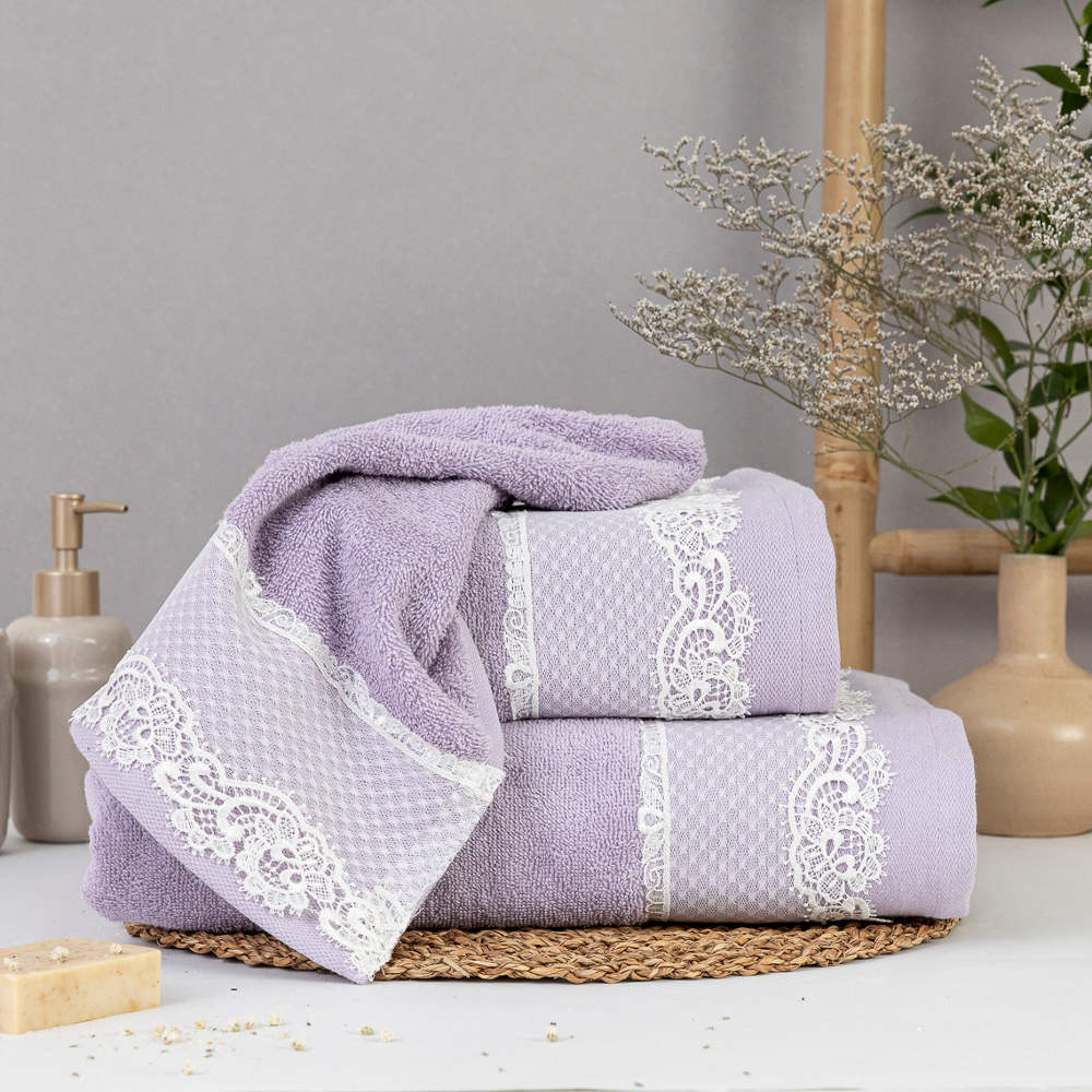 Πετσέτες Σετ 3ΤΜΧ Bonjour από την εταιρεία Borea Home Textiles