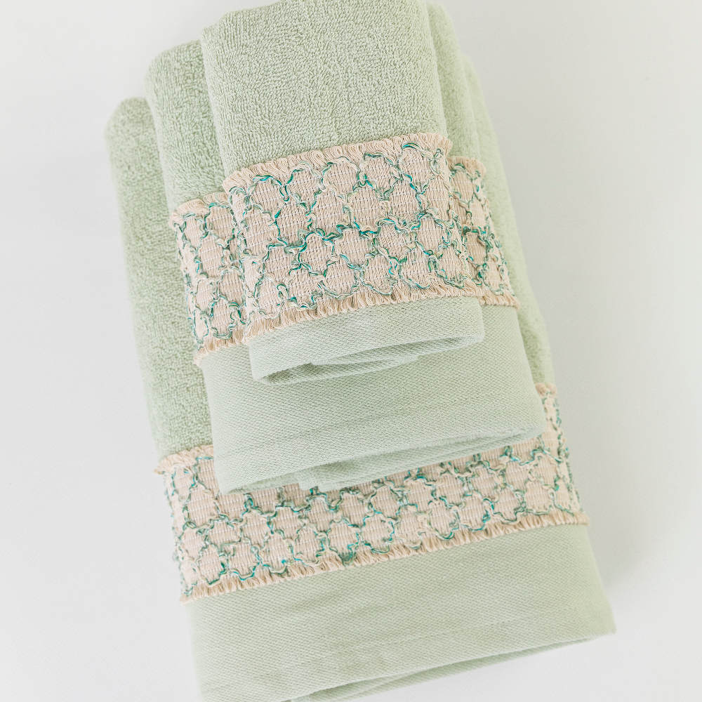 Πετσέτες Σετ 3ΤΜΧ Dahlia από την εταιρεία Borea Home Textiles