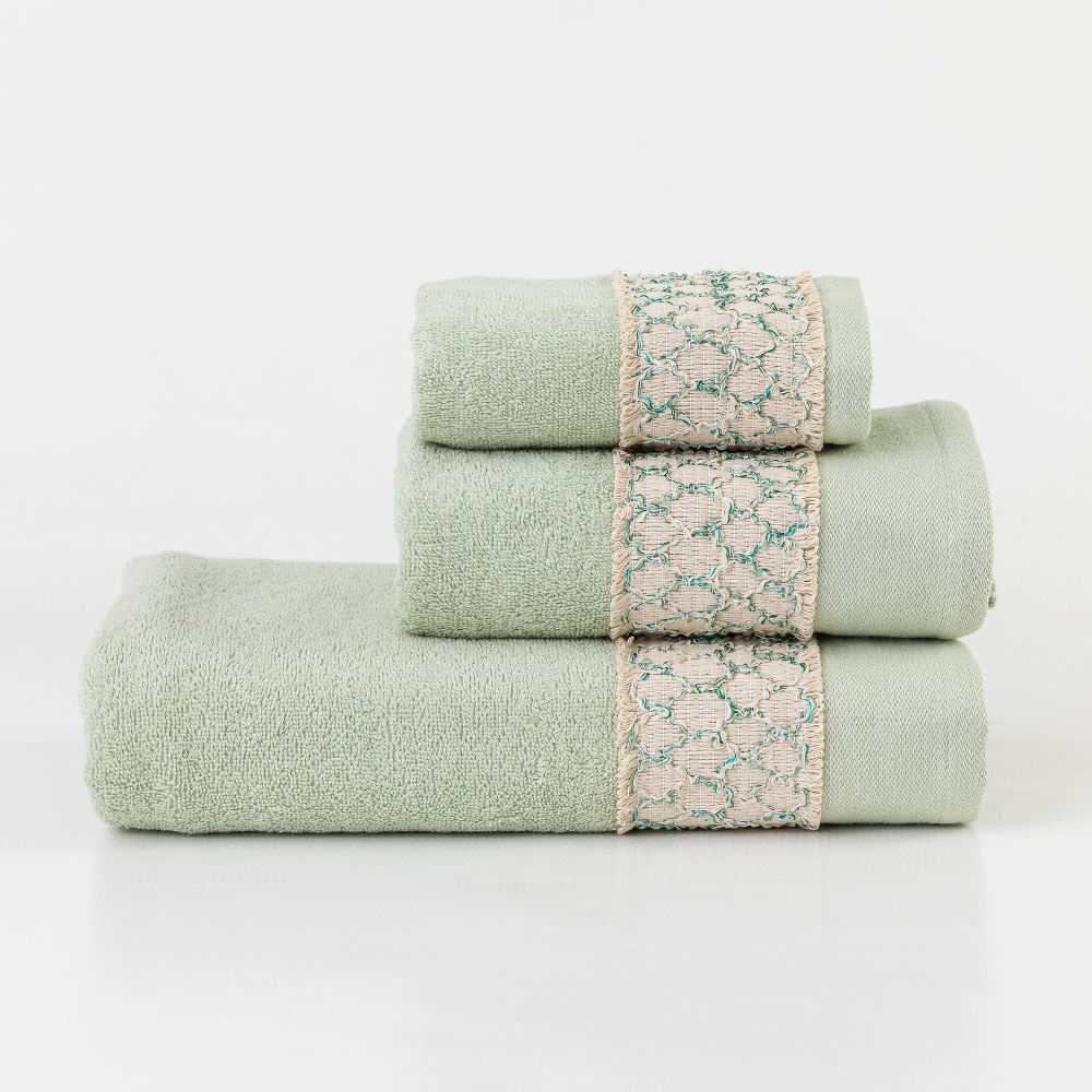 Πετσέτες Σετ 3ΤΜΧ Dahlia από την εταιρεία Borea Home Textiles