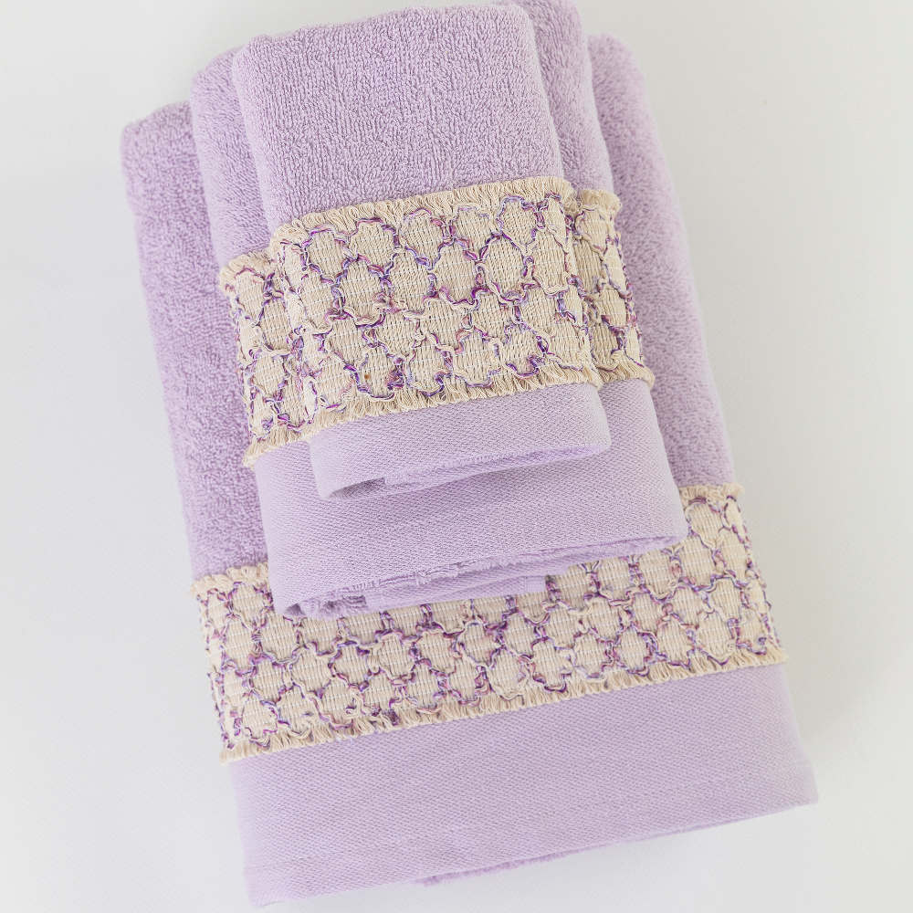 Πετσέτες Σετ 3ΤΜΧ Dahlia από την εταιρεία Borea Home Textiles