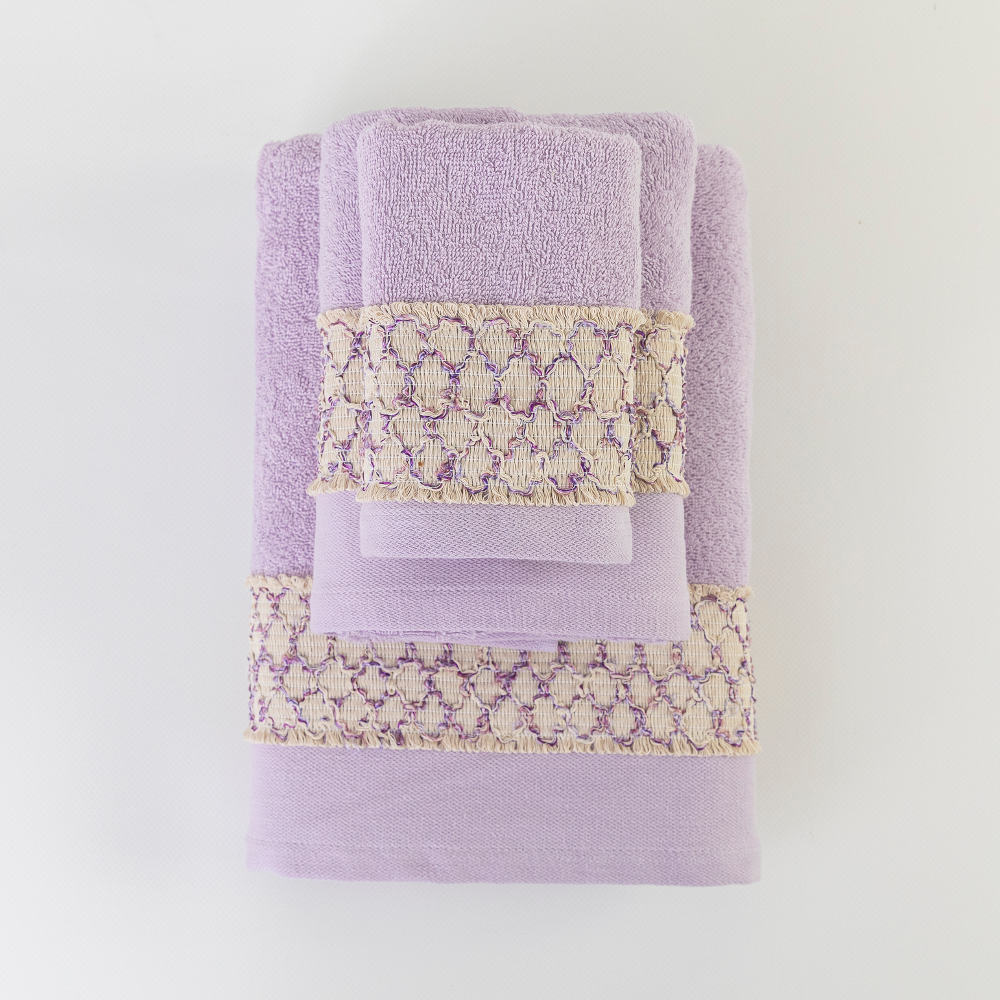 Πετσέτες Σετ 3ΤΜΧ Dahlia από την εταιρεία Borea Home Textiles