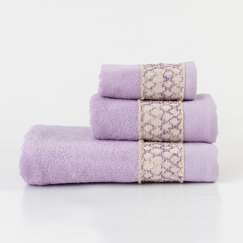 Πετσέτες Σετ 3ΤΜΧ Dahlia από την εταιρεία Borea Home Textiles