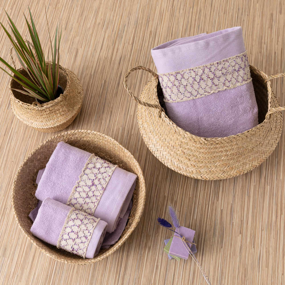 Πετσέτες Σετ 3ΤΜΧ Dahlia από την εταιρεία Borea Home Textiles
