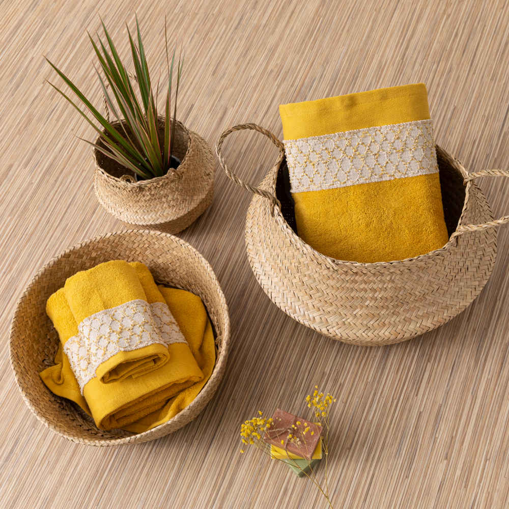 Πετσέτες Σετ 3ΤΜΧ Dahlia από την εταιρεία Borea Home Textiles
