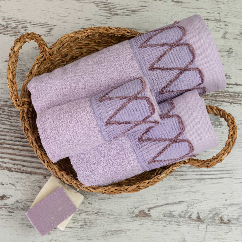 Πετσέτες Σετ 3ΤΜΧ Drops από την εταιρεία Borea Home Textiles