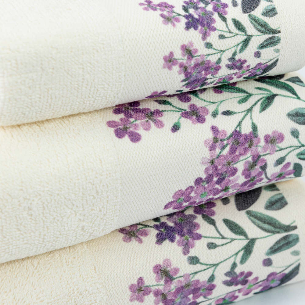 Πετσέτες Σετ 3ΤΜΧ Forget me Not από την εταιρεία Borea Home Textiles
