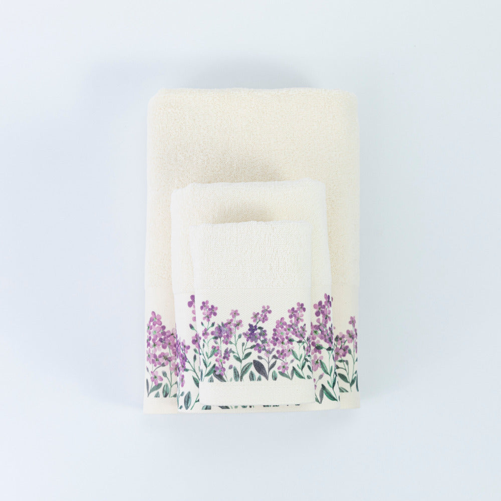 Πετσέτες Σετ 3ΤΜΧ Forget me Not από την εταιρεία Borea Home Textiles