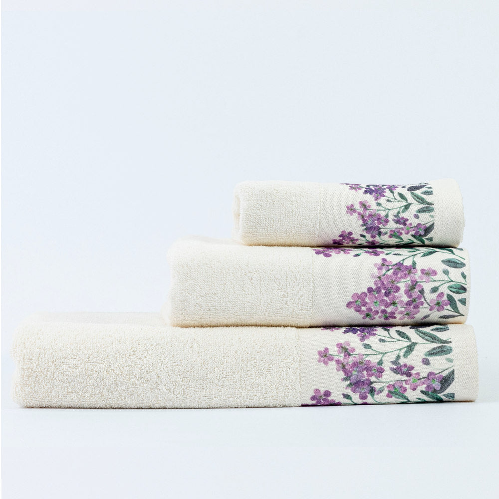Πετσέτες Σετ 3ΤΜΧ Forget me Not από την εταιρεία Borea Home Textiles