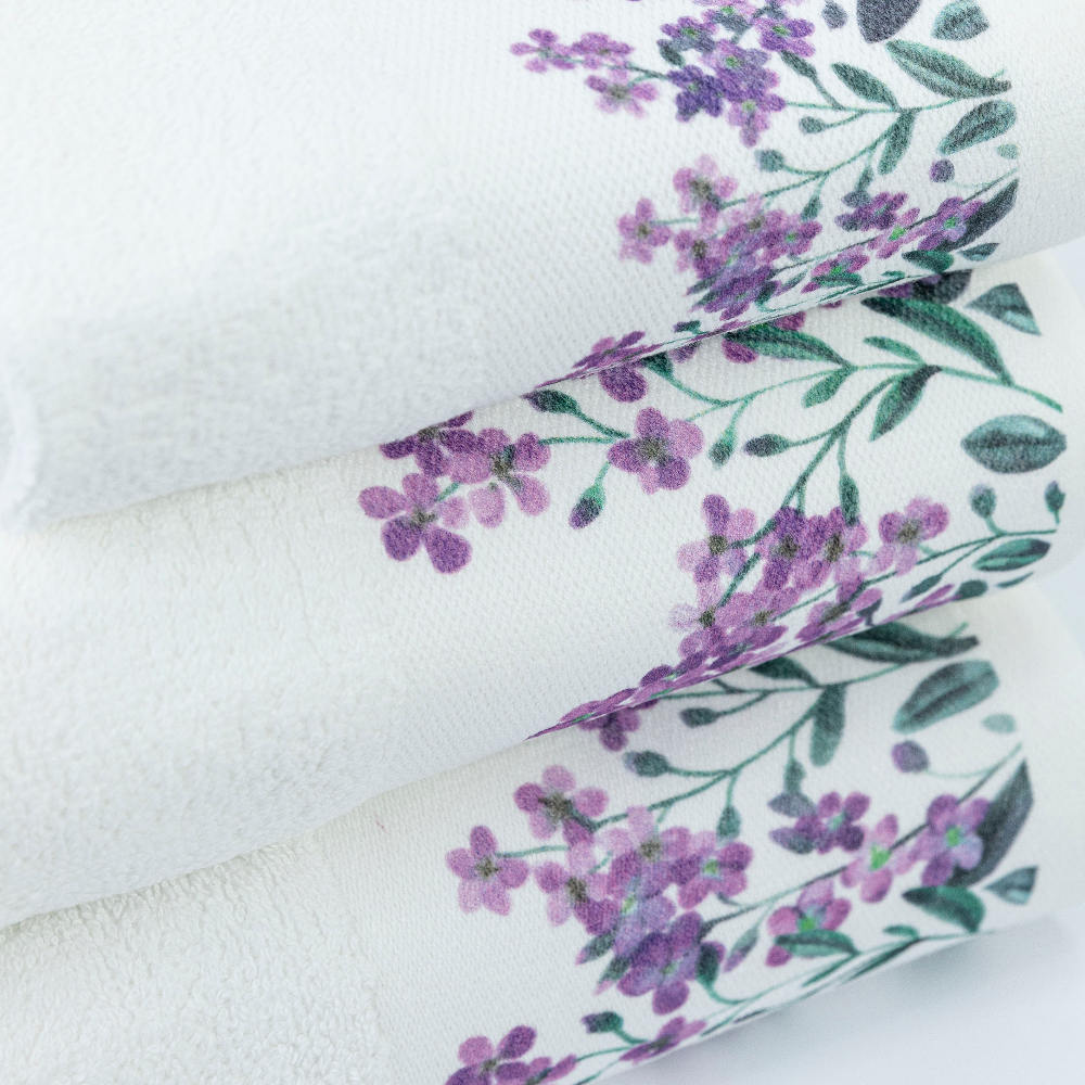Πετσέτες Σετ 3ΤΜΧ Forget me Not από την εταιρεία Borea Home Textiles