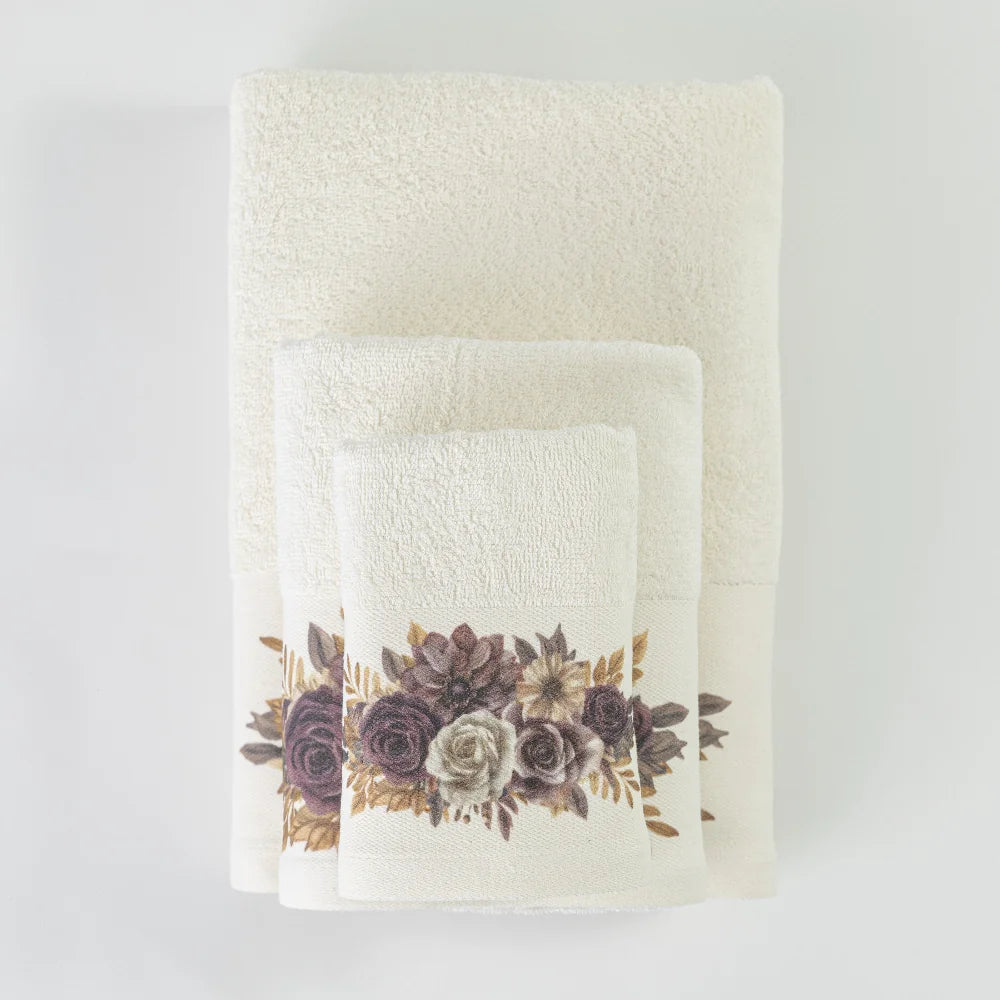 Πετσέτες Σετ 2ΤΜΧ Gerbera από την εταιρεία Borea Home Textiles