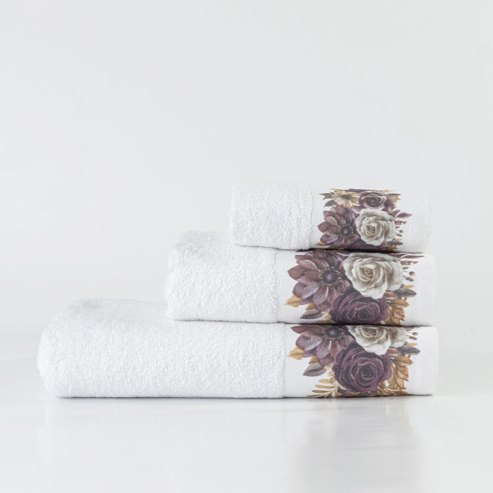 Πετσέτες Σετ 3ΤΜΧ Gerbera από την εταιρεία Borea Home Textiles
