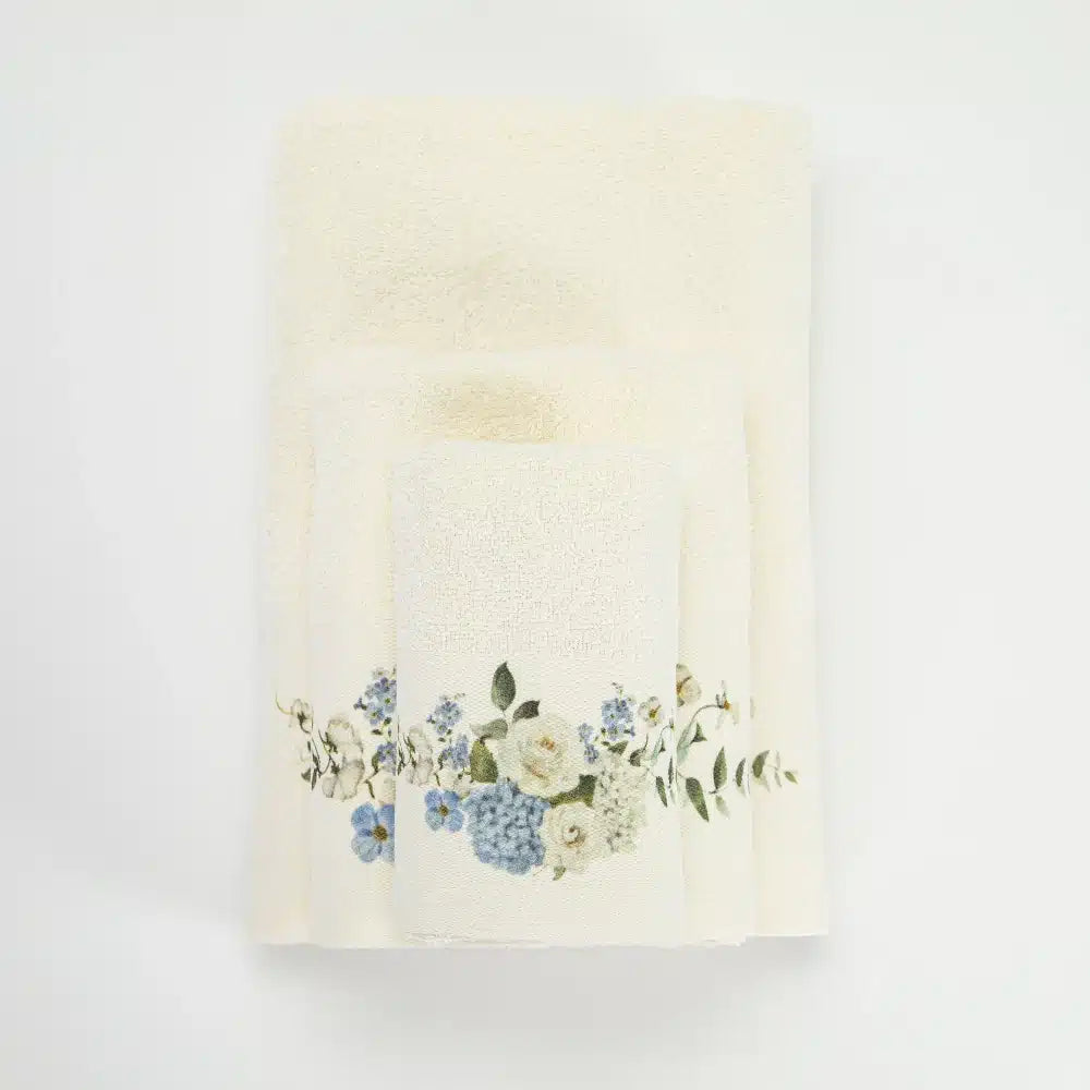 Πετσέτες Σετ 2ΤΜΧ Hortensia από την εταιρεία Borea Home Textiles