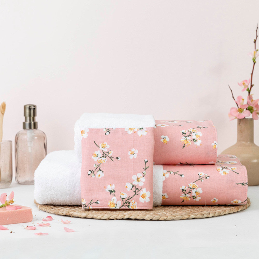Πετσέτες Σετ 3ΤΜΧ Jasmine Λευκό 70 x 140 50 x 90 30 x 50 cm Σ3ΤΜΧ από την εταιρεία Borea Home Textiles