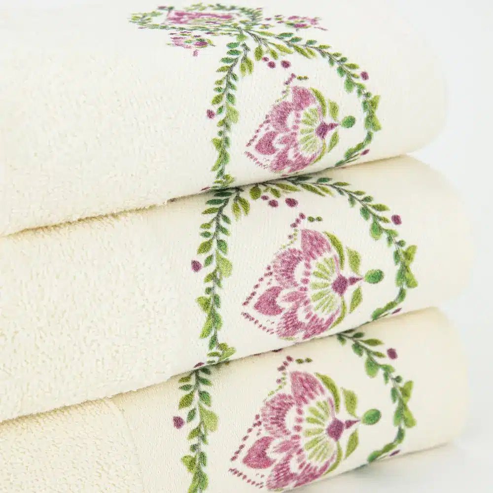 Πετσέτες Σετ 3ΤΜΧ Lotus από την εταιρεία Borea Home Textiles